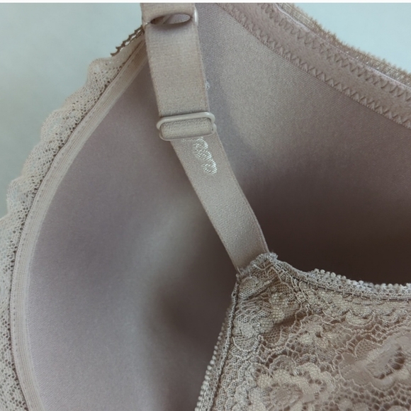Aerie Real Happy Plunge Lace Push Up Bra 32C - Picture 7 of 10